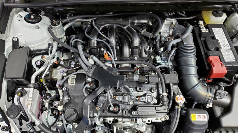 J&L 18-24 Toyota Camry 3.5L V6 Oil Separator 3.0 Passenger Side - Clear Anodized J&L 18-24 Toyota Camry 3.5L V6 Oil Separator 3.0 Passenger Side - Clear Anodized