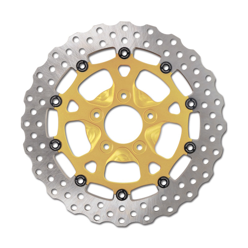 Performance Machine Disc Carr Dominator 11.5in x .20 FF No O/S Rr - Gold Ano Performance Machine Disc Carr Dominator 11.5in x .20 FF No O/S Rr - Gold Ano