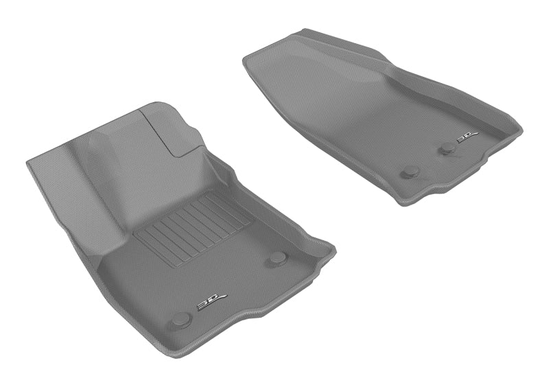 3D MAXpider 2016-2019 Chevrolet Volt Kagu 1st Row Floormat - Gray 3D MAXpider 2016-2019 Chevrolet Volt Kagu 1st Row Floormat - Gray