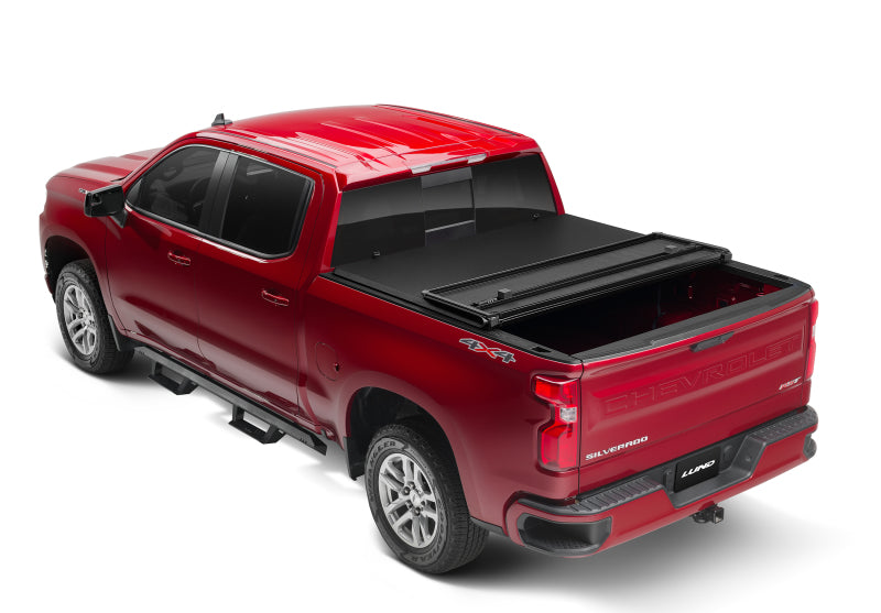 Lund 88-99 Chevy C1500 Fleetside (6.6ft. Bed) Hard Fold Tonneau Cover - Black Lund 88-99 Chevy C1500 Fleetside (6.6ft. Bed) Hard Fold Tonneau Cover - Black