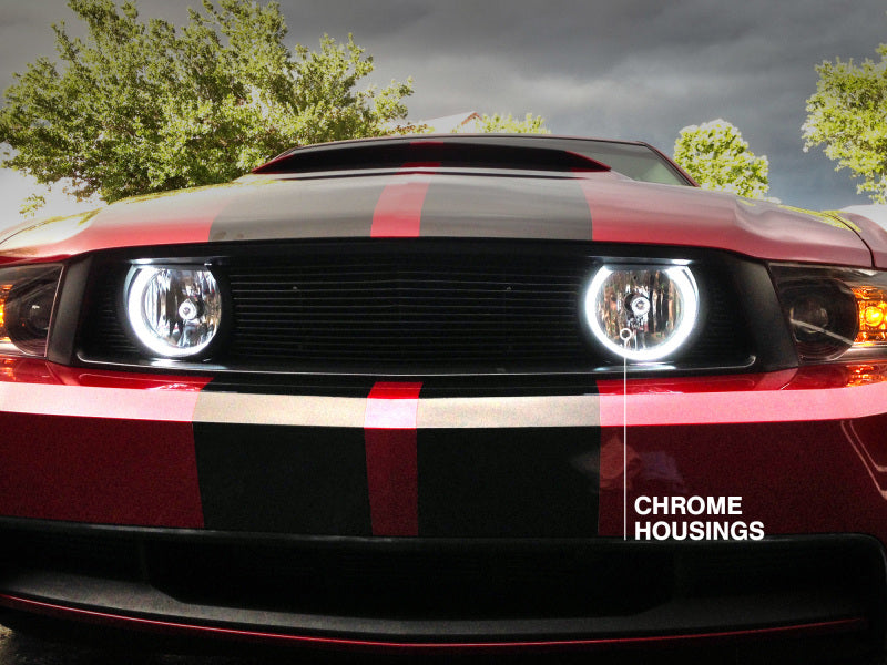 Raxiom 05-12 Ford Mustang GT LED Halo Fog Lights (Chrome) Raxiom 05-12 Ford Mustang GT LED Halo Fog Lights (Chrome)