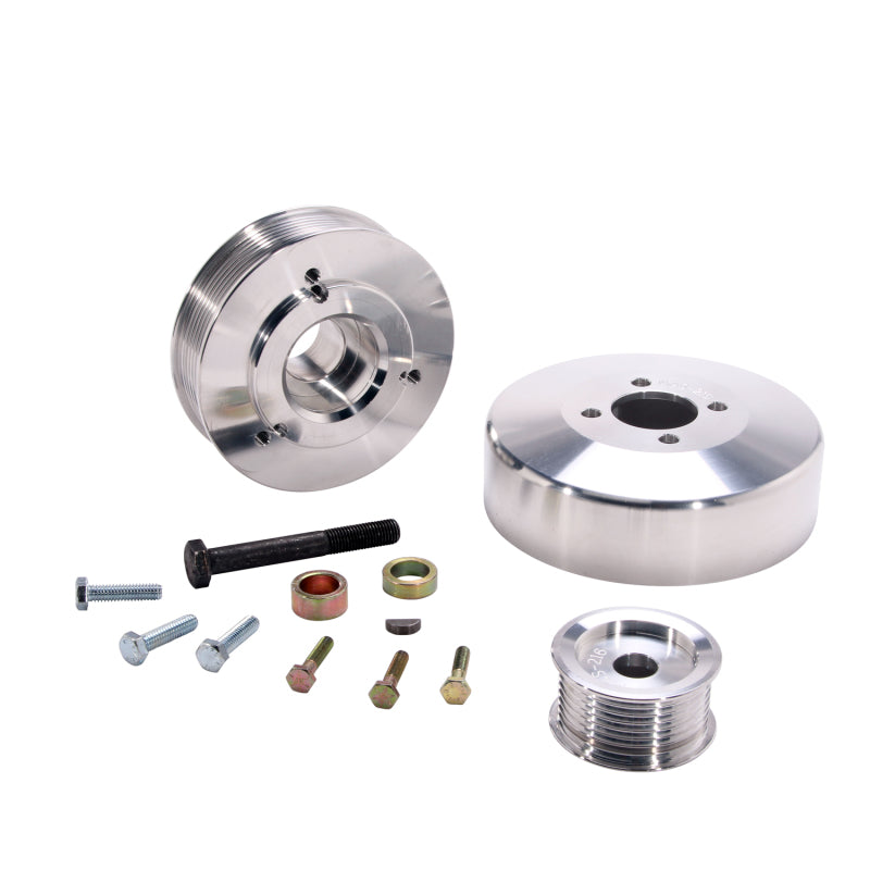 BBK 97-04 Ford F150 Expedition 4.6 5.4 Underdrive Pulley Kit - Lightweight CNC Billet Aluminum (3pc) BBK 97-04 Ford F150 Expedition 4.6 5.4 Underdrive Pulley Kit - Lightweight CNC Billet Aluminum (3pc)