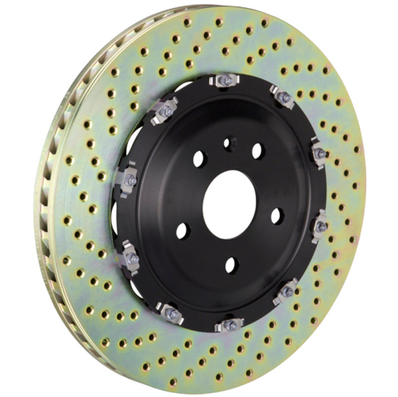 Brembo 08-16 R8 4.2/5.2 Excl CC Brake Front 2-Piece Discs 365x34 2pc Rotor Drilled Brembo 08-16 R8 4.2/5.2 Excl CC Brake Front 2-Piece Discs 365x34 2pc Rotor Drilled