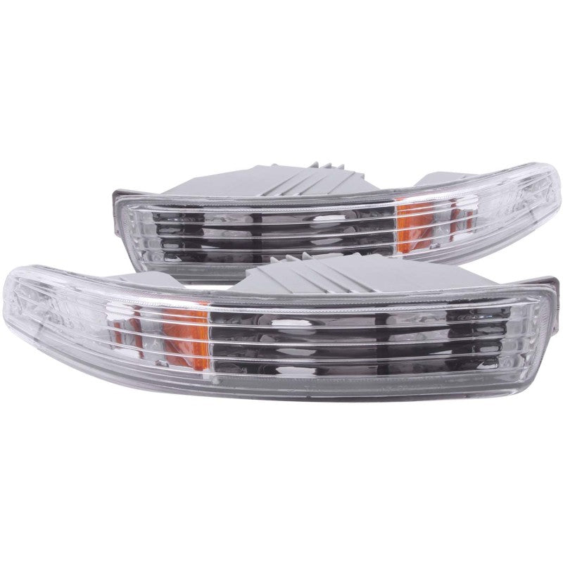 ANZO 1994-1997 Acura Integra Euro Parking Lights Chrome w/ Amber Reflector ANZO 1994-1997 Acura Integra Euro Parking Lights Chrome w/ Amber Reflector