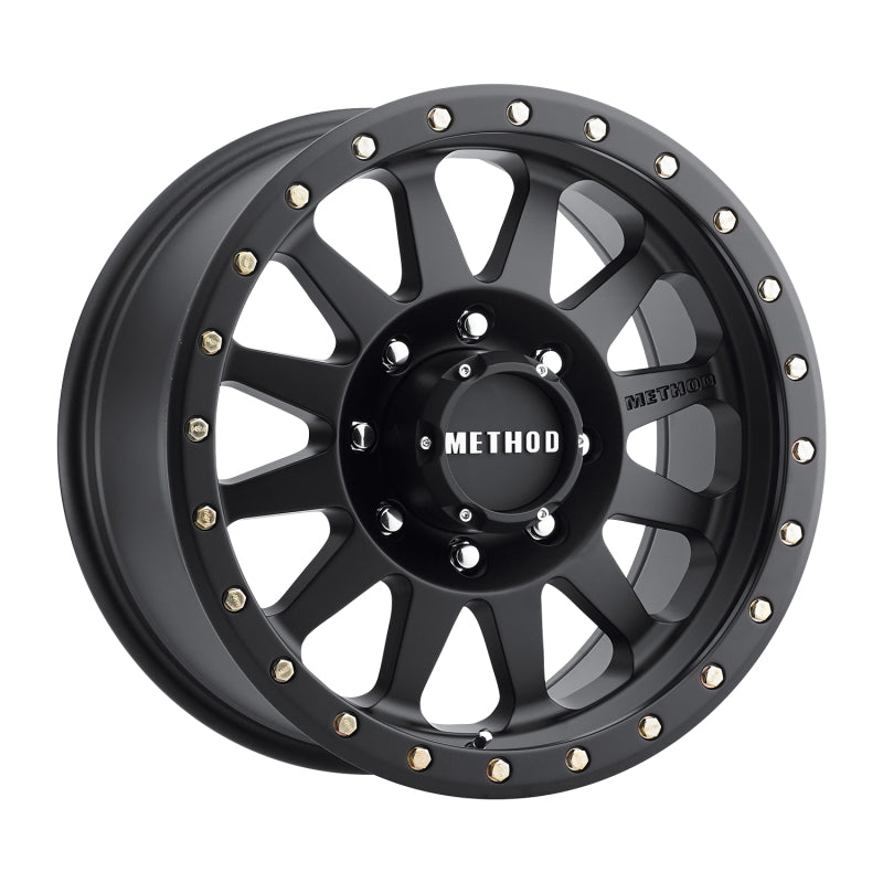 Method MR304 Double Standard 17x8.5 0mm Offset 8x6.5 130.81mm CB Matte Black Wheel Method MR304 Double Standard 17x8.5 0mm Offset 8x6.5 130.81mm CB Matte Black Wheel