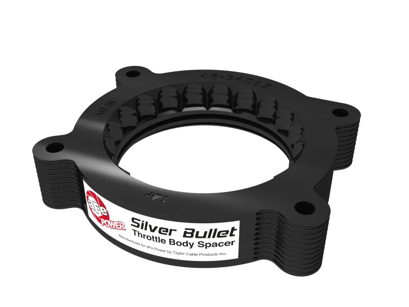 aFe 2020 Vette C8 Silver Bullet Aluminum Throttle Body Spacer / Works With Factory Intake Only - Blk aFe 2020 Vette C8 Silver Bullet Aluminum Throttle Body Spacer / Works With Factory Intake Only - Blk