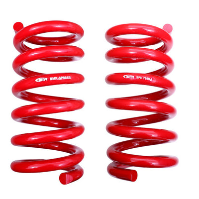 BMR 18-20 S550 Mustang GT MagneRide/15-20 GT350 Lowering Spring Set of Rear only - Red
