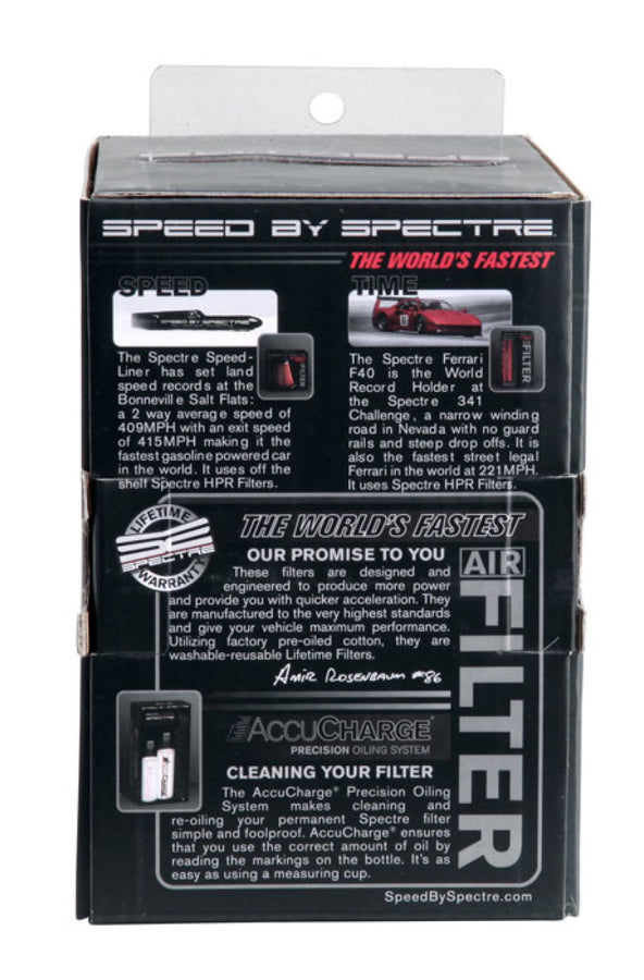 Spectre Adjustable Conical Air Filter 2-1/2in. Tall (Fits 3in. / 3-1/2in. / 4in. Tubes) - Black Spectre Adjustable Conical Air Filter 2-1/2in. Tall (Fits 3in. / 3-1/2in. / 4in. Tubes) - Black