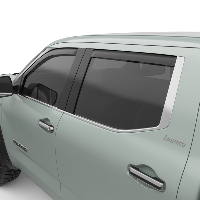 EGR 2022+ Toyota Tundra In-Channel Window Visors Front/Rear Set Matte Black EGR 2022+ Toyota Tundra In-Channel Window Visors Front/Rear Set Matte Black