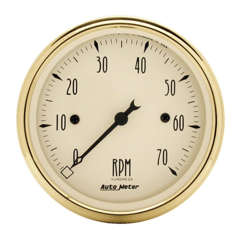 AutoMeter Golden Oldies 3-1/8in 0-7k Tachometer Gauge AutoMeter Golden Oldies 3-1/8in 0-7k Tachometer Gauge