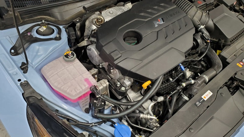 J&L 22-24 Hyundai Elantra N 2.0L Oil Separator 3.0 Passenger Side - Black Anodized J&L 22-24 Hyundai Elantra N 2.0L Oil Separator 3.0 Passenger Side - Black Anodized