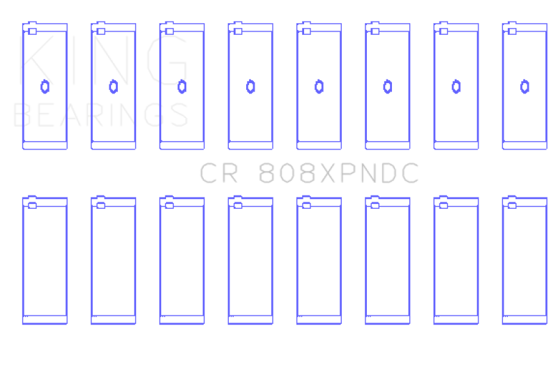 King Chevrolet 369-502 Gen IV / V / VI Big Block Performance Rod Bearing Set - Coated King Chevrolet 369-502 Gen IV / V / VI Big Block Performance Rod Bearing Set - Coated