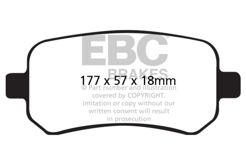EBC 04-07 Ford Freestar 3.9 Greenstuff Front Brake Pads EBC 04-07 Ford Freestar 3.9 Greenstuff Front Brake Pads