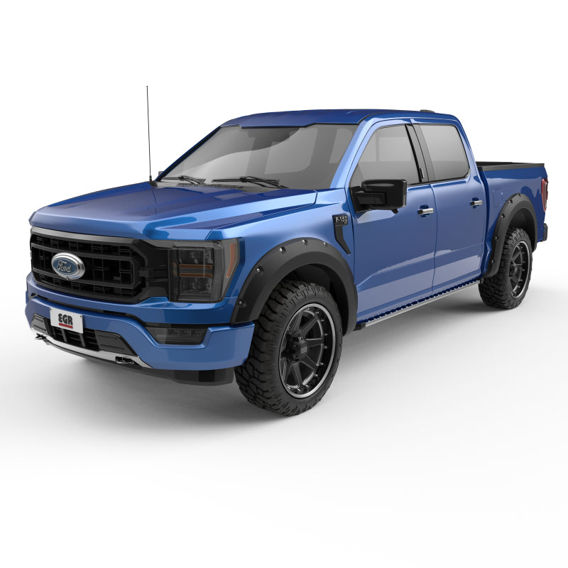 EGR 21-23 Ford F-150 Traditional Bolt-On Look Fender Flares w/ Black-Out Bolt Kit Set Of 4 EGR 21-23 Ford F-150 Traditional Bolt-On Look Fender Flares w/ Black-Out Bolt Kit Set Of 4