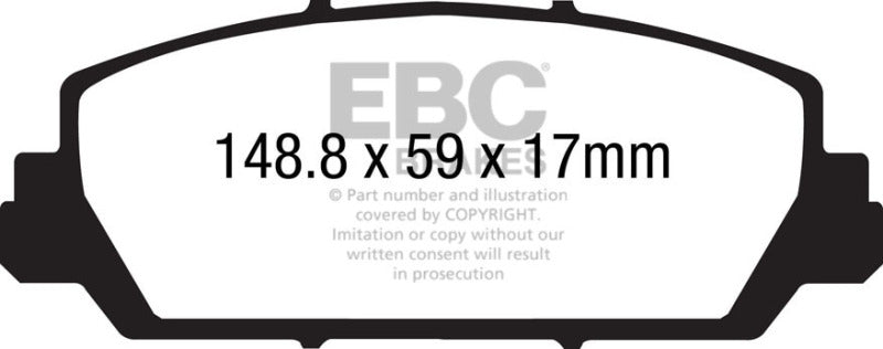 EBC 12+ Acura RDX 3.5 Ultimax2 Front Brake Pads EBC 12+ Acura RDX 3.5 Ultimax2 Front Brake Pads