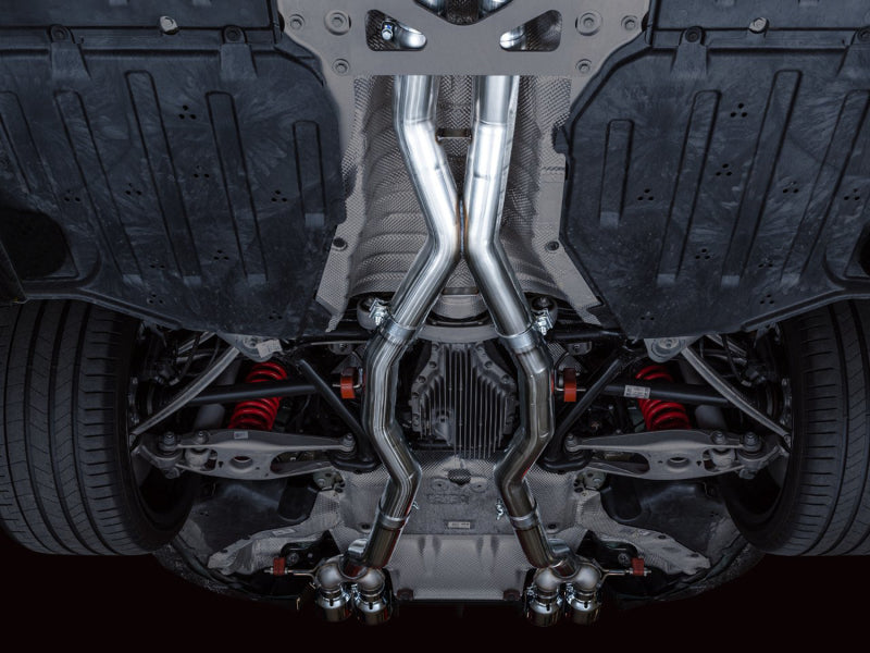 AWE Track Edition Catback Exhaust for BMW G8X M3/M4 - Chrome Silver Tips AWE Track Edition Catback Exhaust for BMW G8X M3/M4 - Chrome Silver Tips