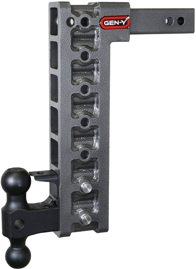 Gen-Y Mega Duty 2in Shank 15in Drop 16K Hitch w/Dual-Ball/Pintle Lock/Stabilizer Kit Gen-Y Mega Duty 2in Shank 15in Drop 16K Hitch w/Dual-Ball/Pintle Lock/Stabilizer Kit