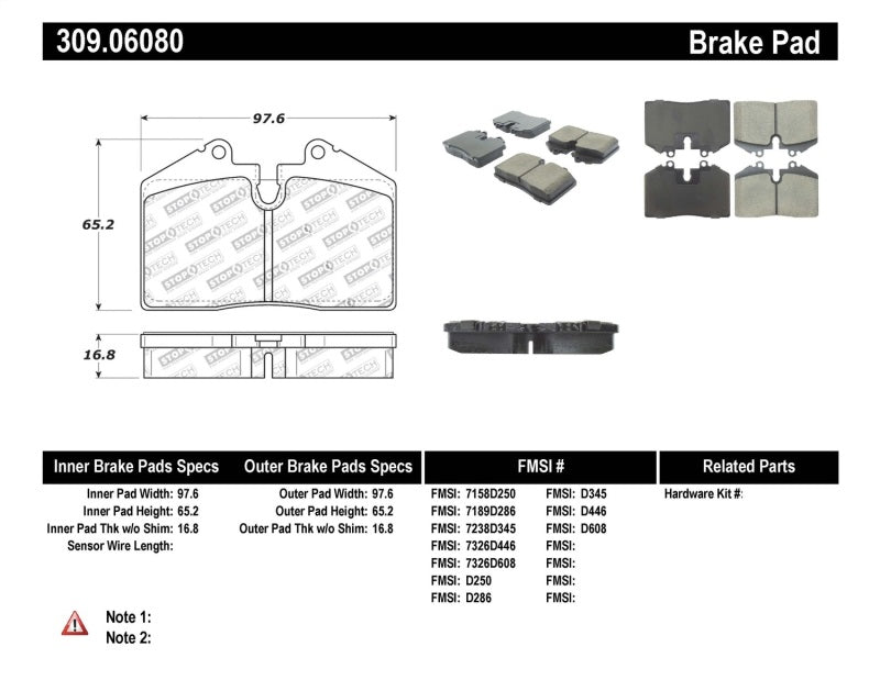 StopTech Performance Pad StopTech Performance Pad