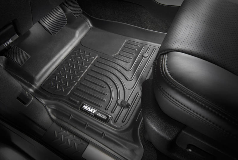 Husky Liners 19-24 Jeep Wrangler JL/JLU WeatherBeater Front Row Black Floor Liners Husky Liners 19-24 Jeep Wrangler JL/JLU WeatherBeater Front Row Black Floor Liners
