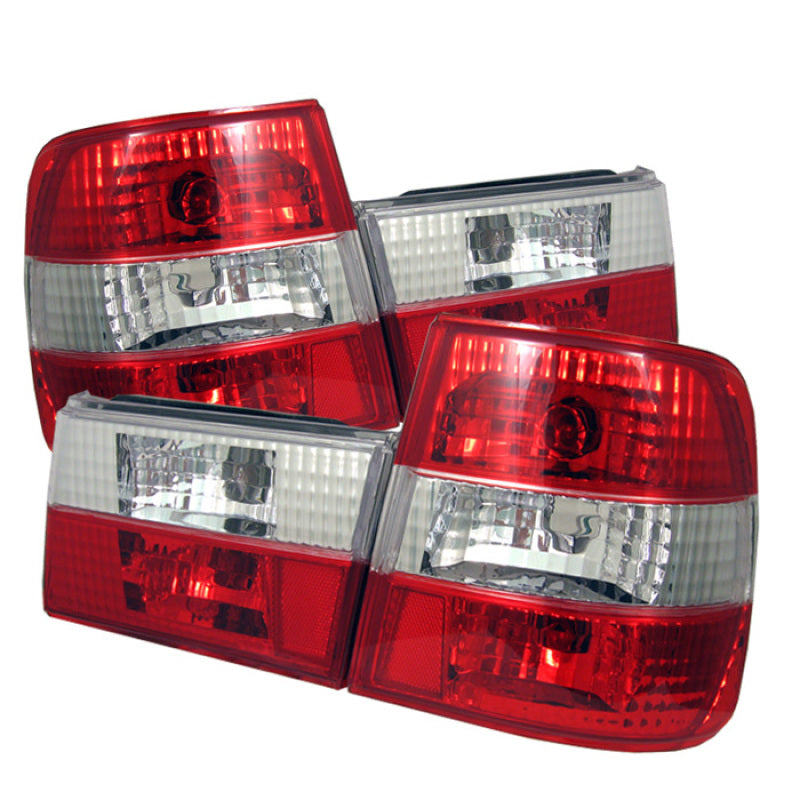 Spyder BMW E34 5-Series 88-95 Euro Style Tail Lights Red Clear ALT-YD-BE3488-RC Spyder BMW E34 5-Series 88-95 Euro Style Tail Lights Red Clear ALT-YD-BE3488-RC