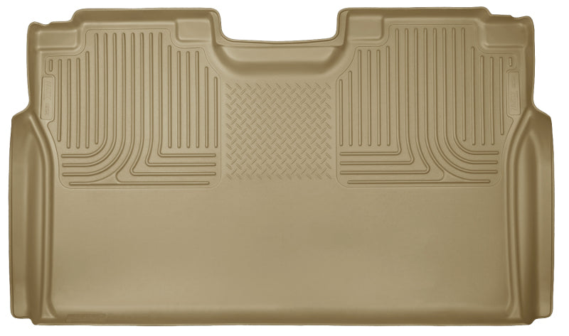 Husky Liners 15 Ford F-150 SuperCrew Cab WeatherBeater Tan 2nd Seat Floor Liner Husky Liners 15 Ford F-150 SuperCrew Cab WeatherBeater Tan 2nd Seat Floor Liner