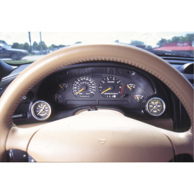 Autometer 94-00 Ford Mustang 52mm Black Dual Instrument Cluster Bezel Autometer 94-00 Ford Mustang 52mm Black Dual Instrument Cluster Bezel