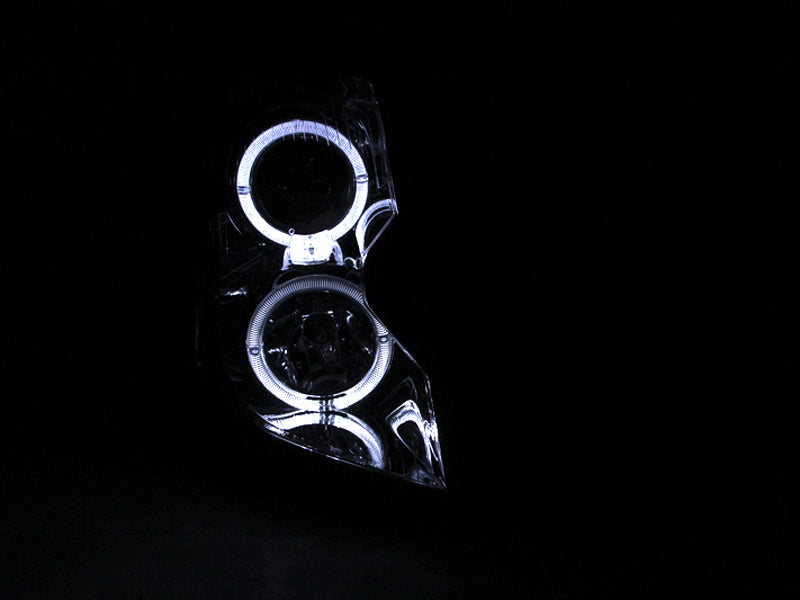ANZO 2003-2007 Cadillac Cts Projector Headlights w/ Halo Chrome ANZO 2003-2007 Cadillac Cts Projector Headlights w/ Halo Chrome