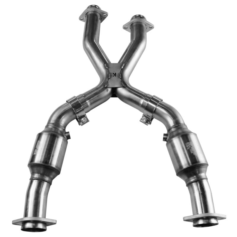 Kooks 99-04 Ford Mustang GT / Cobra 3in In x 2 1/2in OEM Out GREEN Cat SS X Pipe Kooks HDR Req Kooks 99-04 Ford Mustang GT / Cobra 3in In x 2 1/2in OEM Out GREEN Cat SS X Pipe Kooks HDR Req