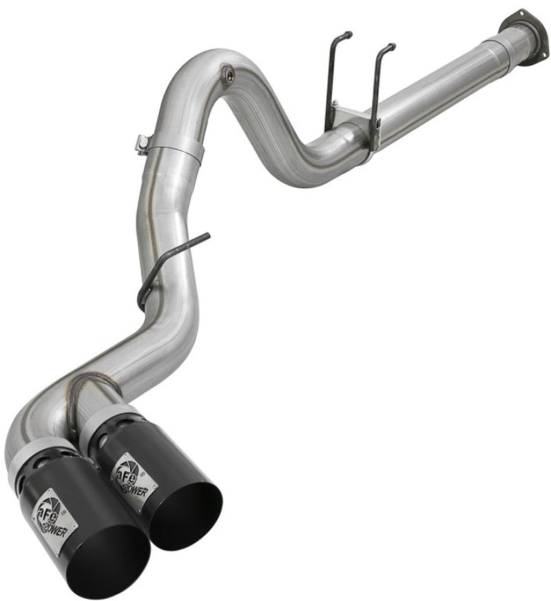 aFe Power 15-16 Ford F250/F350 6.7L Diesel Rebel XD 4in 409 SS DPF-Back Exhaust System - Black Tips aFe Power 15-16 Ford F250/F350 6.7L Diesel Rebel XD 4in 409 SS DPF-Back Exhaust System - Black Tips