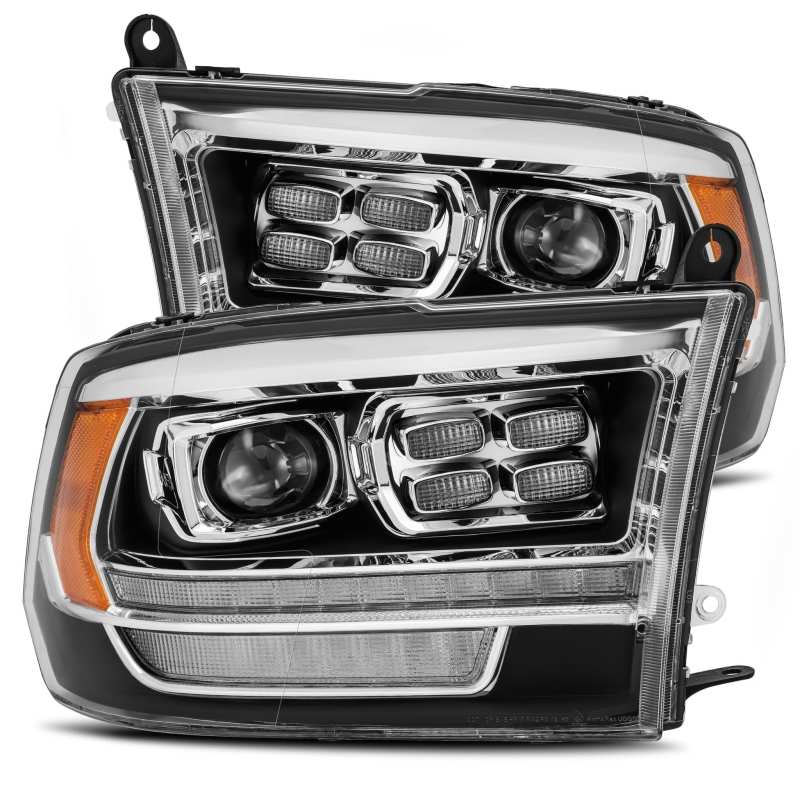 AlphaRex 09-18 Dodge Ram 1500HD PRO-Series Proj Headlight Plnk Style Blk w/Chrm Acc w/Seq Signal/DRL AlphaRex 09-18 Dodge Ram 1500HD PRO-Series Proj Headlight Plnk Style Blk w/Chrm Acc w/Seq Signal/DRL