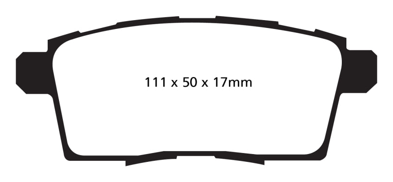 EBC 06-08 Ford Edge 3.5 2WD Redstuff Rear Brake Pads EBC 06-08 Ford Edge 3.5 2WD Redstuff Rear Brake Pads
