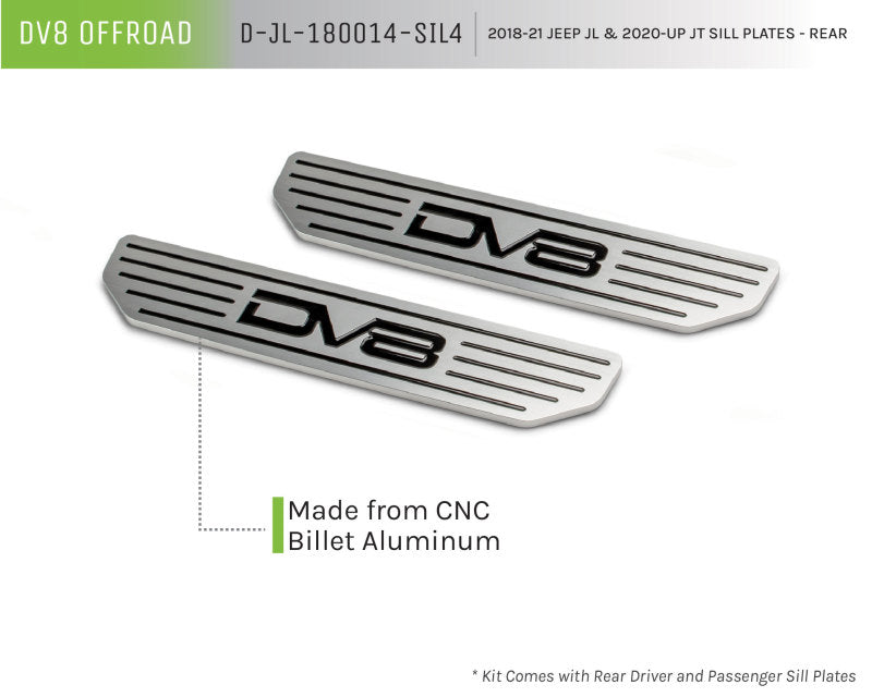 DV8 Offroad 2018-2019 Jeep Gladiator JL Rear Sill Plates DV8 Offroad 2018-2019 Jeep Gladiator JL Rear Sill Plates