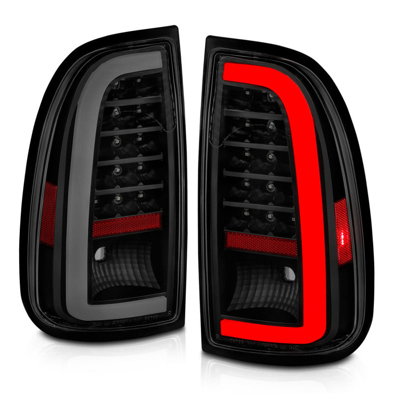 ANZO 00-06 Toyota Tundra (Std. Bed/Reg Cab) LED Taillights w/Light Bar Black Housing Smoke Lens ANZO 00-06 Toyota Tundra (Std. Bed/Reg Cab) LED Taillights w/Light Bar Black Housing Smoke Lens