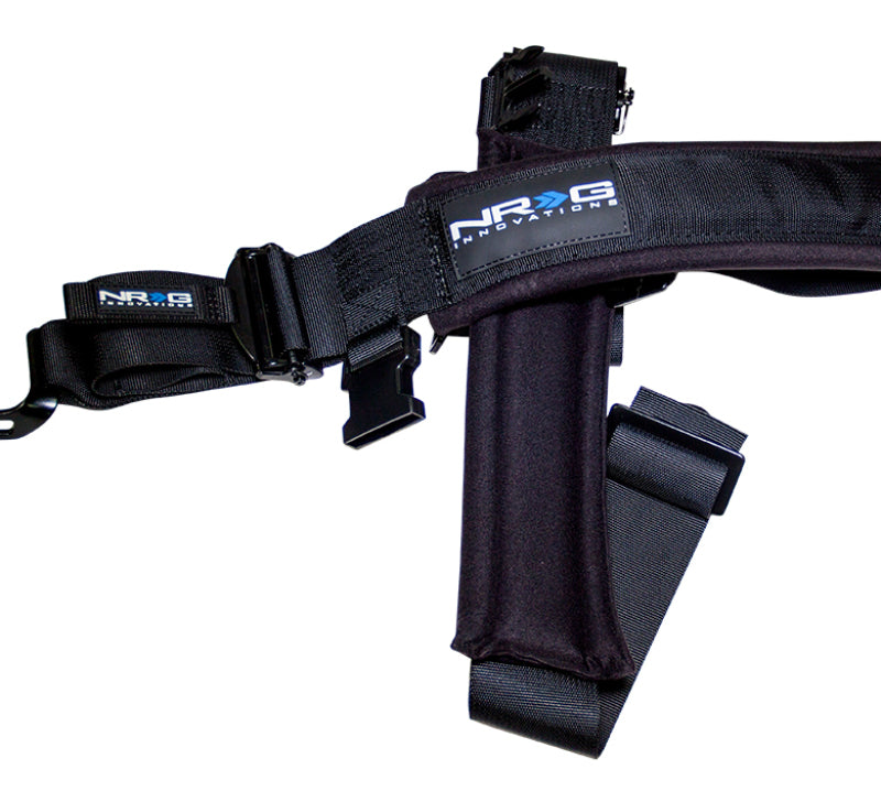 NRG SFI 16.1 5PT 3in Seat Belt Harness / Latch Link - Black NRG SFI 16.1 5PT 3in Seat Belt Harness / Latch Link - Black