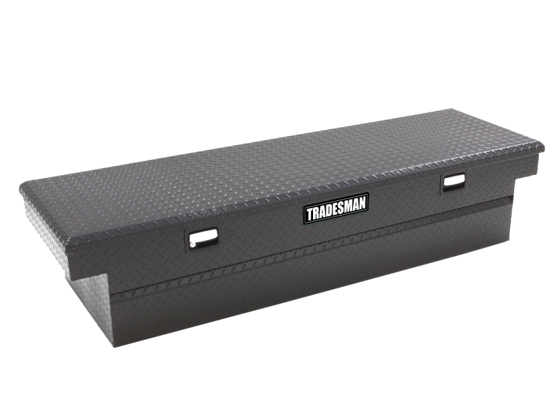 Tradesman Aluminum Single Lid Cross Bed Truck Tool Box (71in.) - Black Tradesman Aluminum Single Lid Cross Bed Truck Tool Box (71in.) - Black