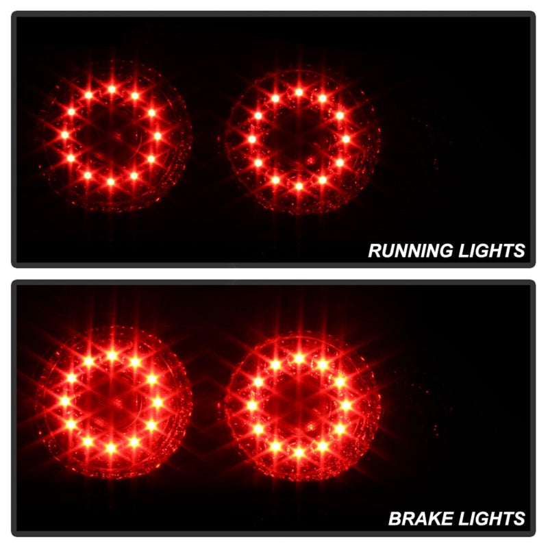 Spyder Acura RSX 02-04 LED Tail Lights Red Clear ALT-YD-ARSX02-LED-RC Spyder Acura RSX 02-04 LED Tail Lights Red Clear ALT-YD-ARSX02-LED-RC