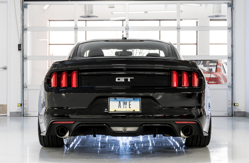 AWE Tuning S550 Mustang GT Cat-back Exhaust - Track Edition (Diamond Black Tips) AWE Tuning S550 Mustang GT Cat-back Exhaust - Track Edition (Diamond Black Tips)