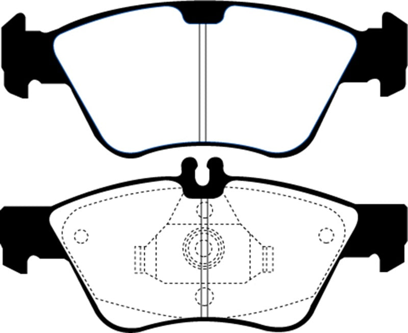 EBC 03-08 Chrysler Crossfire 3.2 Greenstuff Front Brake Pads EBC 03-08 Chrysler Crossfire 3.2 Greenstuff Front Brake Pads