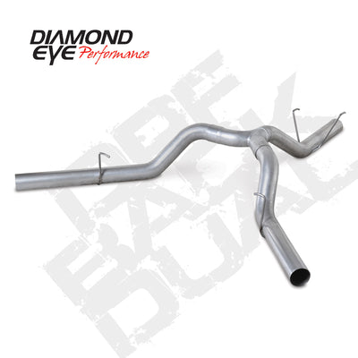 Diamond Eye KIT 4in DPF-BACK DUAL AL: DODGE 6.7L 2500 2014 LONG BOX ONLY