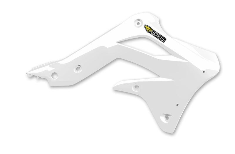 Cycra 12-15 Kawasaki KX450F Radiator Shroud - White Cycra 12-15 Kawasaki KX450F Radiator Shroud - White