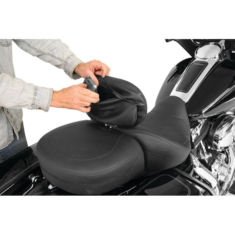 Mustang Harley Standard Touring Driver Backrest Pouch Cover - Black Mustang Harley Standard Touring Driver Backrest Pouch Cover - Black