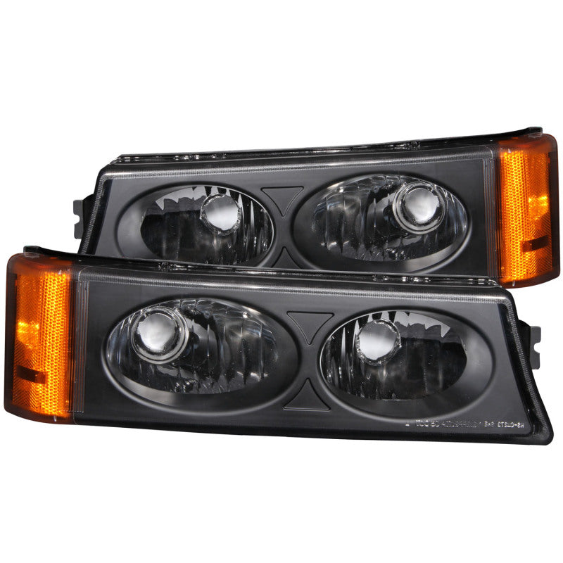 ANZO 2003-2006 Chevrolet Silverado 1500 Euro Parking Lights Black ANZO 2003-2006 Chevrolet Silverado 1500 Euro Parking Lights Black