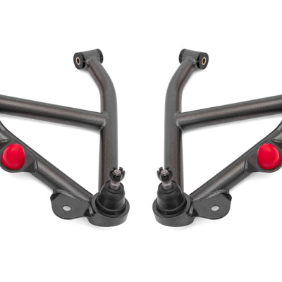 BMR 82-92 GM F-Body A-Arms Lower DOM Non-Adj Delrin Bushings Coilover - Black Hammertone