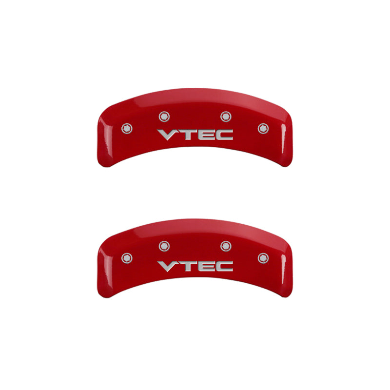 MGP 4 Caliper Covers Engraved Front & Rear Vtech Red finish silver ch MGP 4 Caliper Covers Engraved Front & Rear Vtech Red finish silver ch
