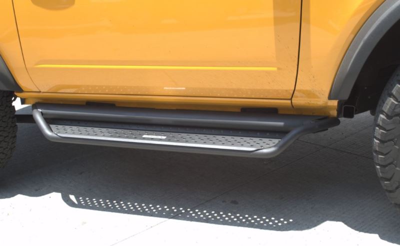 Go Rhino 2021+ Ford Bronco Dominator Extreme D1 Side Steps w/Brackets - Textured Black Go Rhino 2021+ Ford Bronco Dominator Extreme D1 Side Steps w/Brackets - Textured Black