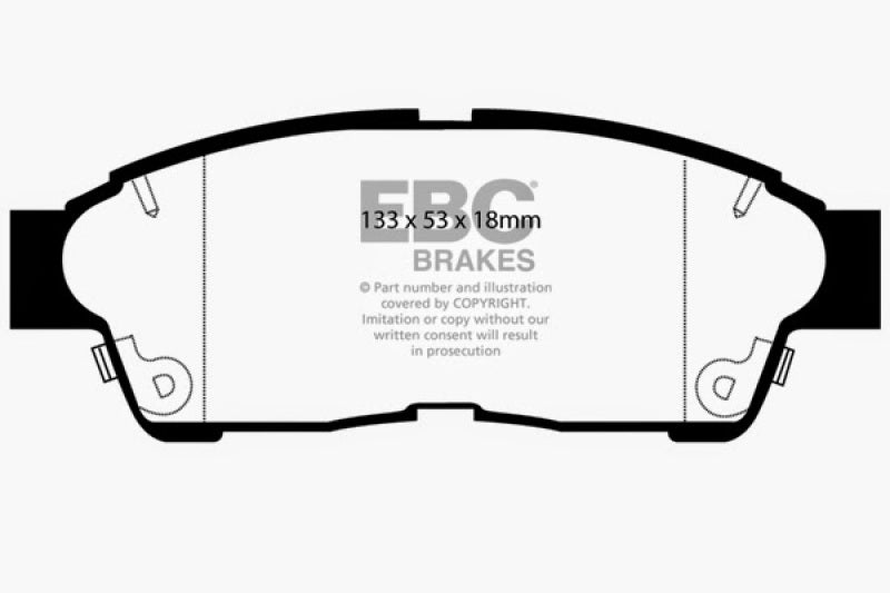 EBC 96-00 Toyota RAV 4 2.0 Greenstuff Front Brake Pads EBC 96-00 Toyota RAV 4 2.0 Greenstuff Front Brake Pads