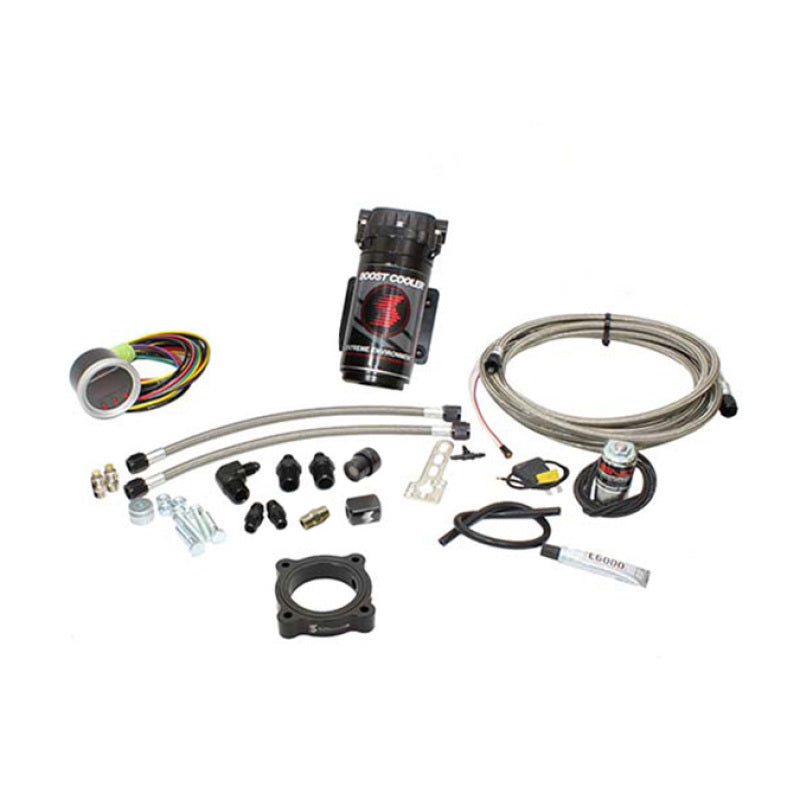Snow Performance 15-17 Mustang EcB Stg 2 Bst Cooler Water Injection Kit (SS Brded Line/4AN) w/o Tank Snow Performance 15-17 Mustang EcB Stg 2 Bst Cooler Water Injection Kit (SS Brded Line/4AN) w/o Tank
