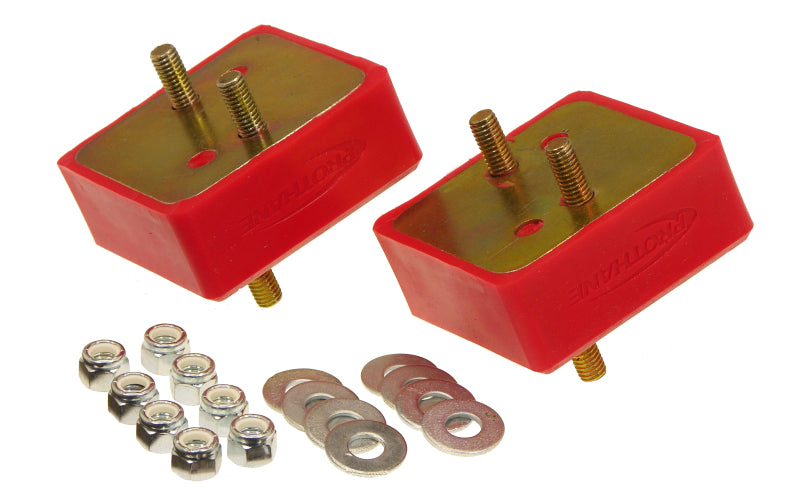 Prothane 67-92 Jeep V8 Motor Mounts - Red Prothane 67-92 Jeep V8 Motor Mounts - Red