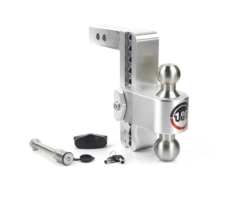 Weigh Safe 180 Hitch 8in Drop Hitch & 2in Shank (10K/12.5K GTWR) w/WS05 - Aluminum Weigh Safe 180 Hitch 8in Drop Hitch & 2in Shank (10K/12.5K GTWR) w/WS05 - Aluminum