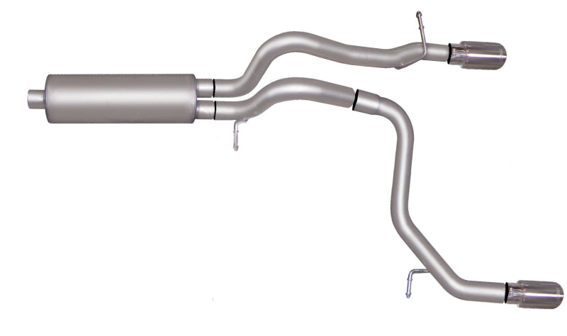 Gibson 08-10 Hummer H3 Alpha 5.3L 2.5in Cat-Back Dual Split Exhaust - Stainless Gibson 08-10 Hummer H3 Alpha 5.3L 2.5in Cat-Back Dual Split Exhaust - Stainless